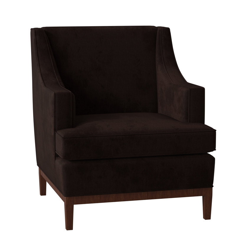 Cardiff Armchair, Grayson Navy, Burnished Brown