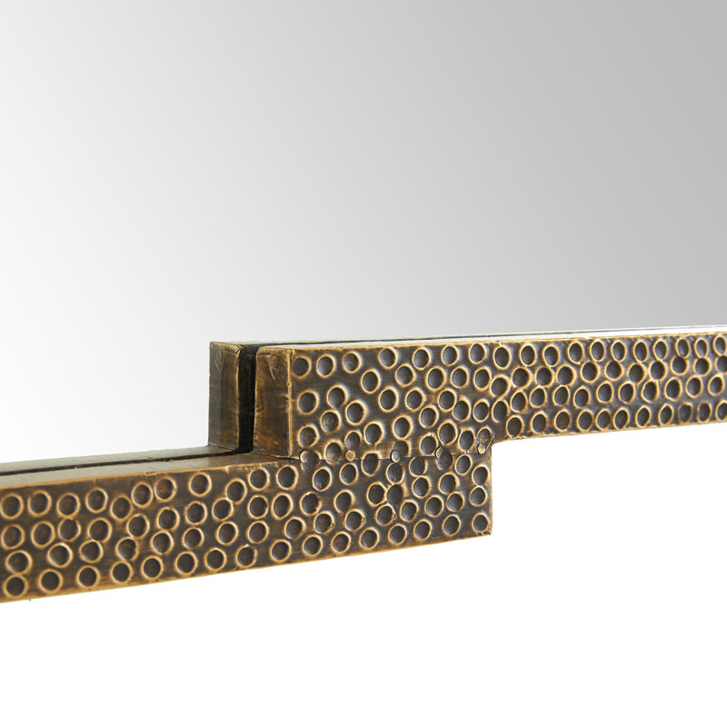 Creedence Rectangle Brass Mirror