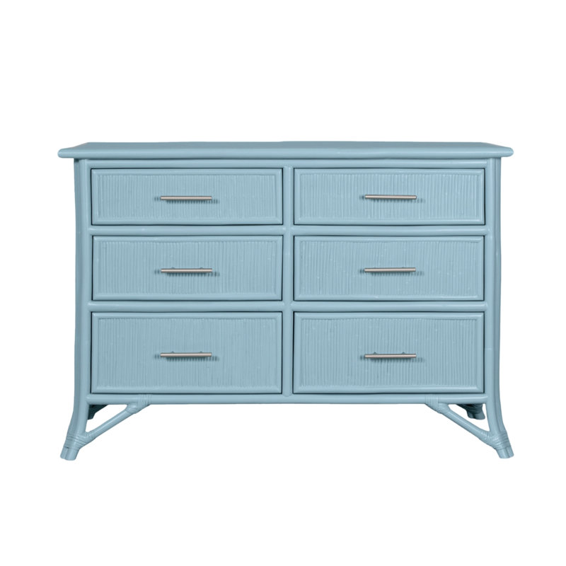 Bermuda 48'' W 6 - Drawer Dresser, Pool Blue