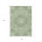 3' X 5' Artichoke Green And Ivory Medallion Washable Indoor Outdoor Area Rug