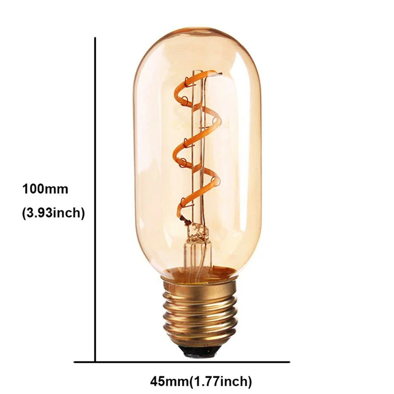 4W E27 LED Vintage Edison GLS Light Bulb Amber