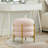 Round Storage Ottoman Multiuse Vanity Stool With Metal Legs-114893888