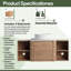 Ensemble de meuble-lavabo simple 48 po avec lavabo en céramique