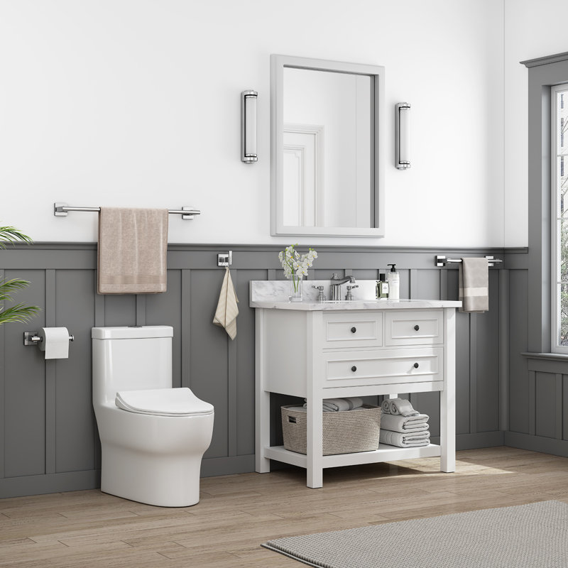 4 - Piece Bathroom Hardware Set, Polished Chrome