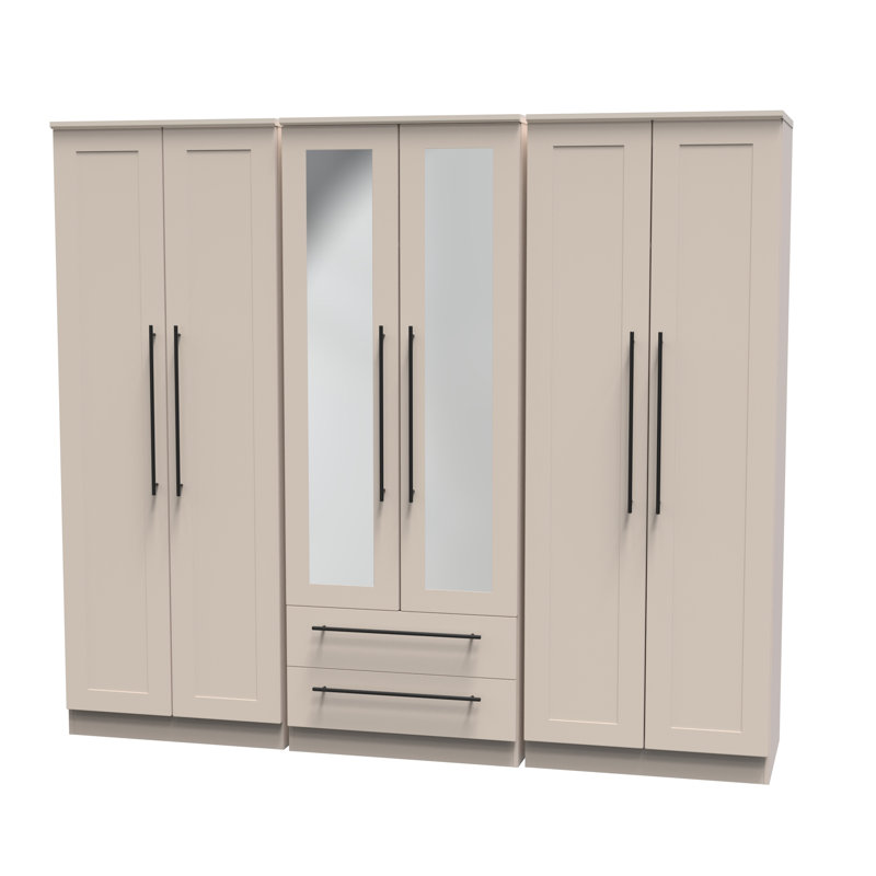 Fully Assembled 3 Door Wardrobe, Kashmir
