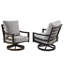 Chaise de patio pivotante avec coussins Mhyrren