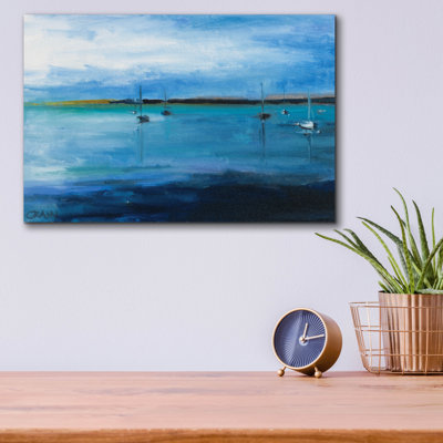 «White Fish Bay» par Curt Crain, art mural en verre acrylique, 16 po x 12 po
