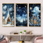 «Child Nursery Starry Night I», ensemble de 3 reproductions d'art sur toile