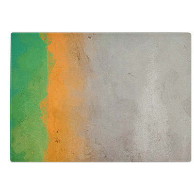Tempered Glass Textured Sunrise in Abstract Chopping Board