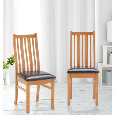 Sorrento 47cm H Fabric Upholstered Slat Back Side Chair