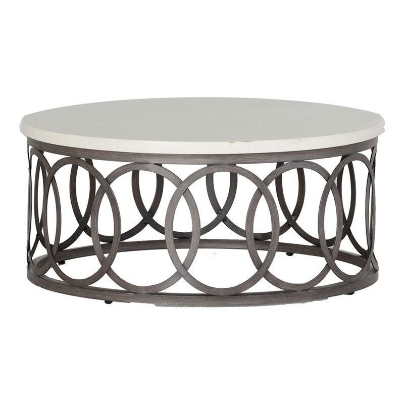 Astoria Coffee Table, Travertine, 42"