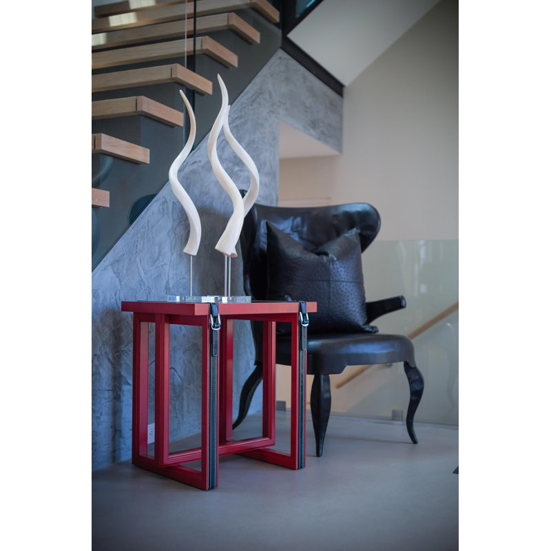 Polished Kudu Inner Horn on Acrylic Display Base
