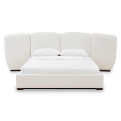 Boucle Platform Bed
