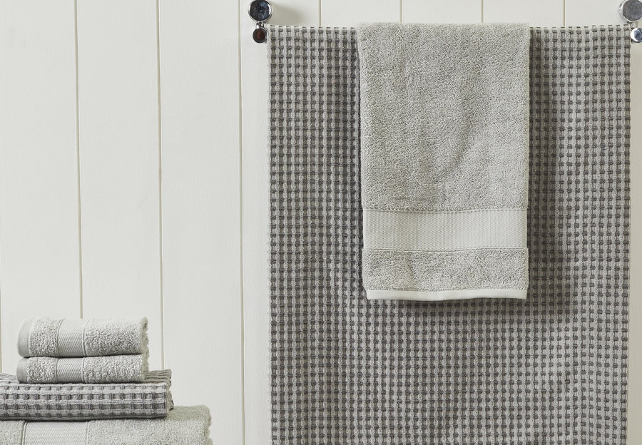 Neutral Gray Bath Towels Image