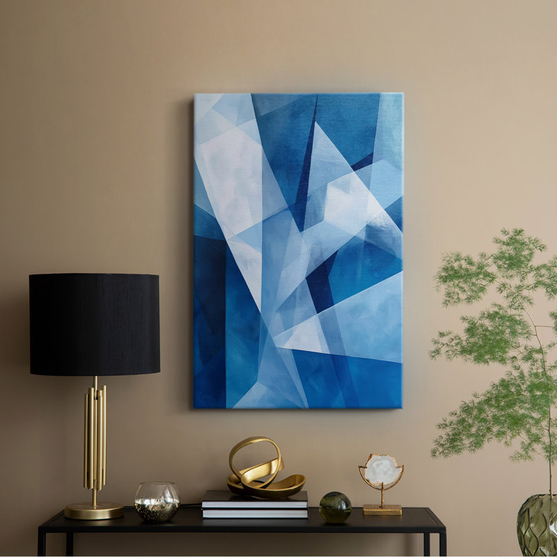 ABSTRACT Series XCII - Toile tendue avec châssis Premium - Prêt à être accroché, H 18 po x l 12 po