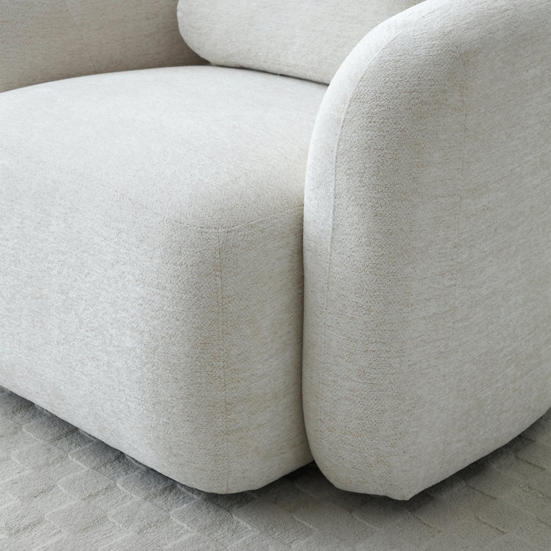 DEXTER SWIVEL ACCENT CHAIR, Cream