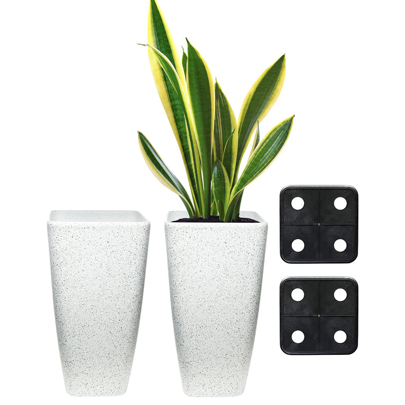 Hymie Pot Planter, White