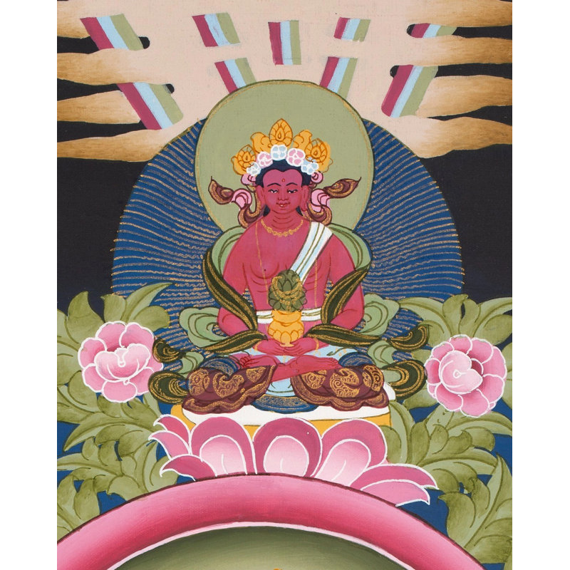 Déesse blanche Tara Thangka (Brocadeless Thangka)