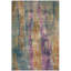 Tapis abstrait bleu / fuchsia Felty-44029943