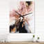 Texture de marbre rose doré I - Horloges murales abstraites en marbre-98991071