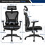 Ergonomic Office Chair with Adjustable Headrest, Armrest and Lumbar Support-610342968