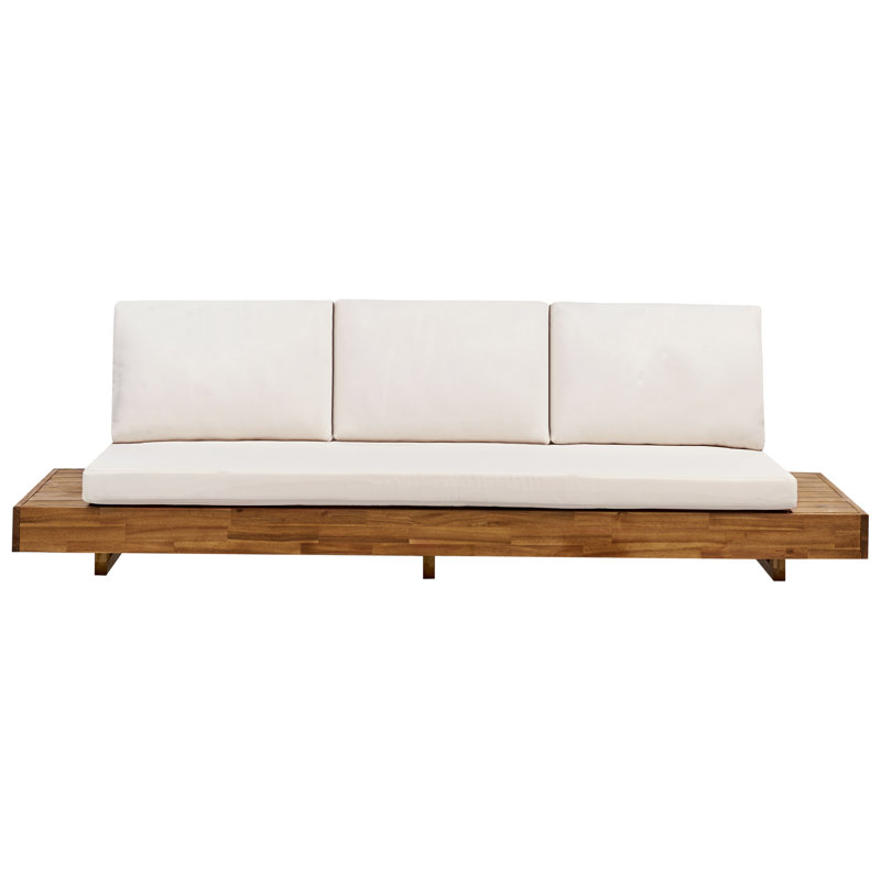 MARETTIMO 230 cm W Solid Wood Patio Sofa with Cushions