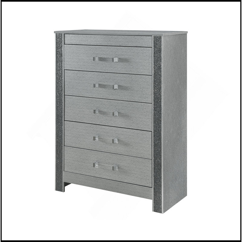 Commode argent Lorenzo