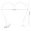 Metal Heart-Shaped Wedding Arch Backdrop Stand-85036332