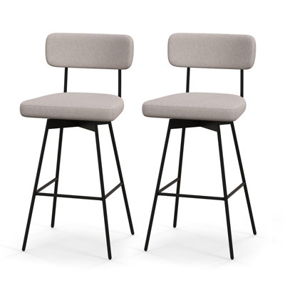 Keilei Swivel Upholstered Counter Stool