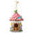 9"H Garden Resin Birdhouse with Roof,Pink-1527552626