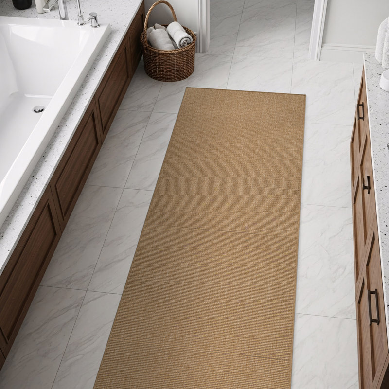 Tapis intérieur / extérieur, Beige, Tapis de couloir de 2 pi x 7 pi