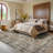 Oriental Machine Washable Rug Non-Slip Area Rug Vintage Design Rug Durable Floor Carpet Easy-Cleaning Rug-1199147649