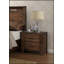 Table de chevet en bois avec 2 tiroirs