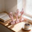 Rose décorations de penseur de roses, livres, décorations abstraites, décorations de bureau, décorations de bureau modernes, décorations de salon, tables basses, 3 pièces-2137665280
