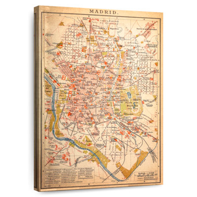 Aliaz, carte antique de Madrid