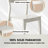 Xavion & Morven 5-Piece Solid Wood Dining Room Set, Classic White Oak-549513305