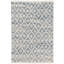 Melange Diamond Blue Handwoven Cotton Rug-1955461371