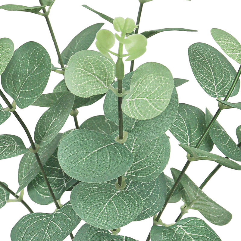Artificial Eucalyptus Leaf Stem Plant Foliage Bush, Green