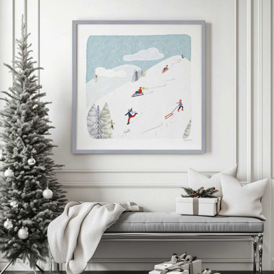 Impression d'aventure en traîneau d'hiver