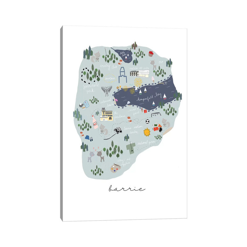Barrie Print by Leah Straatsma - Wrapped Canvas Gallery-Wrapped Canvas Giclée, 101.6 cm H x 66.04 cm W x 1.91 cm D
