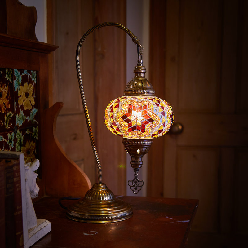 Karlie Metal Lighting Lamp, Brown/Amber