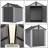 XWT012-1 6*8Ft Resin Plastic Storage Shed For Backyard Garden Big Spire Tool Storage