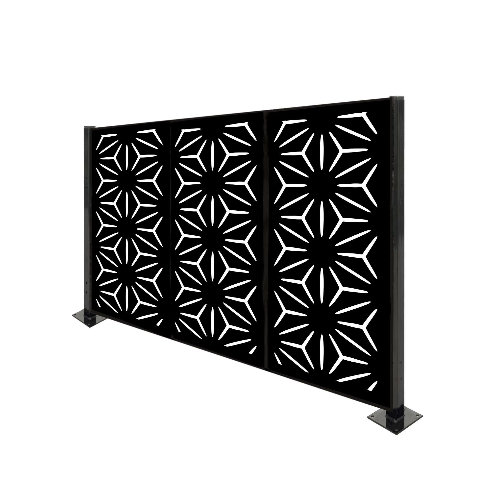 Porpora 4.3 Ft. H X 6.3 Ft. W Metal Fence Panel | Wayfair