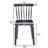 Farmhouse Rectangle Dining Set with Mid-century Windsor Chair Set-853905500-853905501-863544567