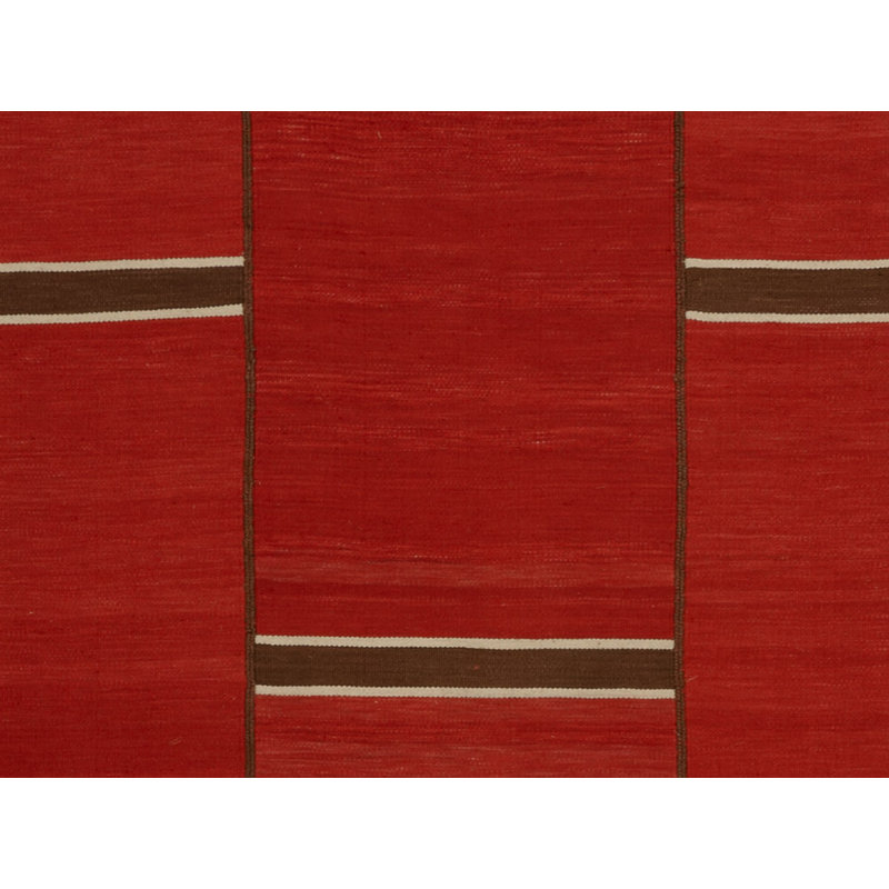 Geometric Area Rug in Red