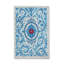 Tapis bleu tissé à motif floral lavable Mosso-1193003309