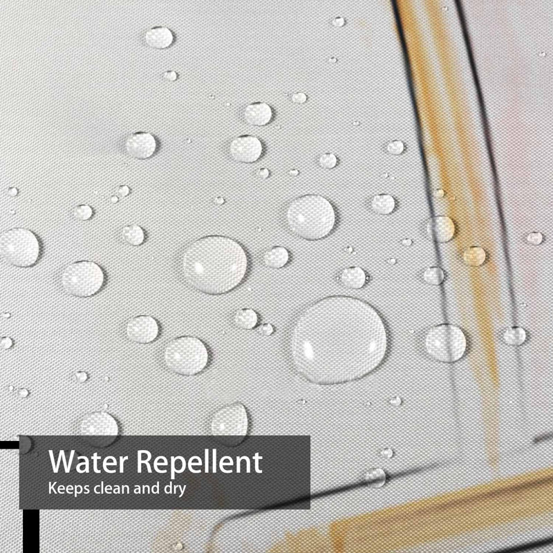 Rideau de douche imperméable avec 12 crochets, L 72 po x l 84 po