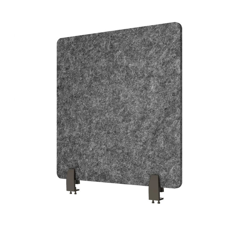 Cloison de bureau en tissu 1 panneau, Gris anthracite