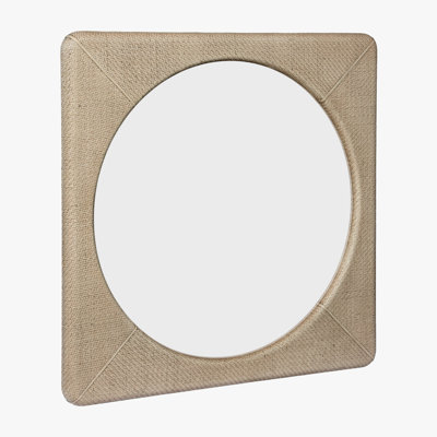 Square Rattan Wall Mirror – Light by Stanley Furniture