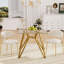 Square Glass Top Dining Table